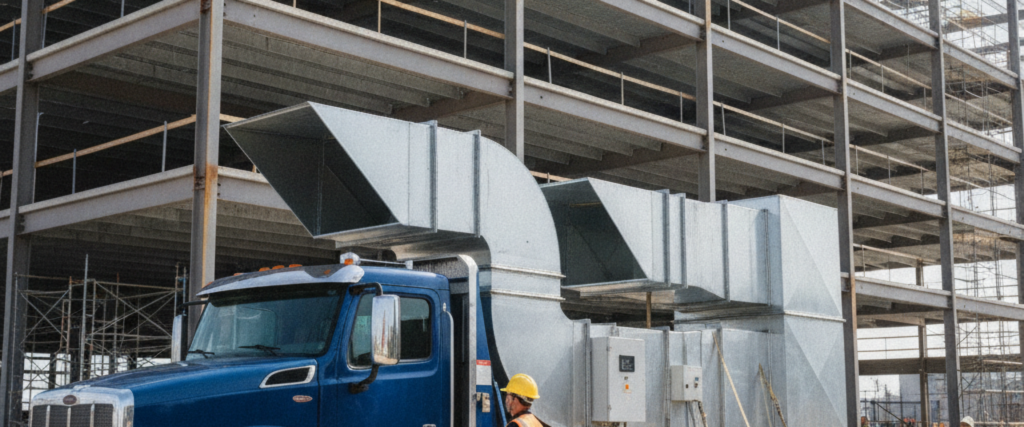 Commercial HVAC Ductwork Delivered for Complex Builds: How King Fabrication Handles Large-Scale Projects
