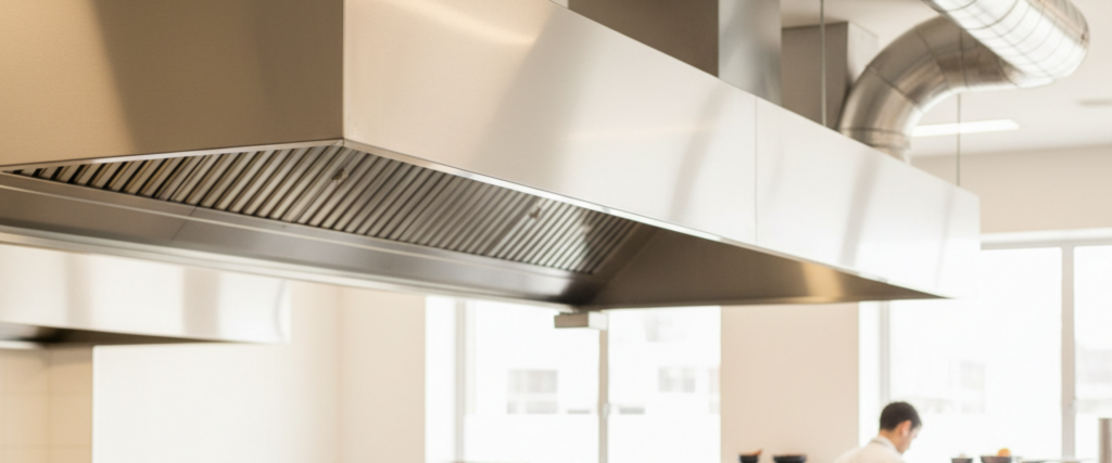 Custom stainless steel ducting sydney — Polished custom stainless steel ducting sections at King Fabrication, prepared for a Sydney commercial kitchen install